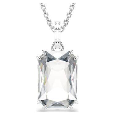 Millenia ペンダント, オクタゴンカット, ホワイト, ロジウム