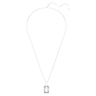 Millenia Anhänger, Oktagon-Schliff, Weiß, Rhodiniert - Swarovski, 5725768