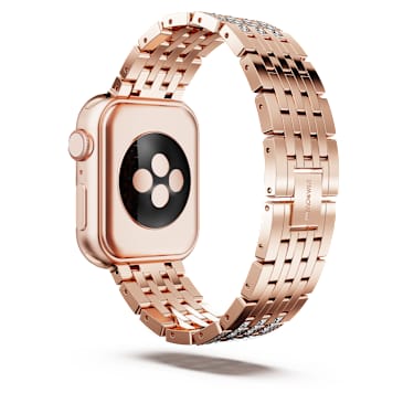 Princess strap, For Apple Watch® 40mm & 41mm, Rose gold tone, Rose