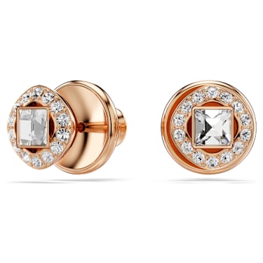 Una Angelic セット, ラウンドカット, ホワイト, ローズゴールド