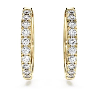 Anneaux d'oreilles Eternity, Diamants créés en laboratoire 0,5 ct tw, Forme ronde, Or jaune 14 carats - Swarovski, 5726322