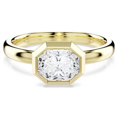 Anillo bisel Eternity, Diamantes creados en laboratorio (peso total de 1,0 quilates), Forma octagonal, Oro amarillo de 14 quilates - Swarovski, 5726506