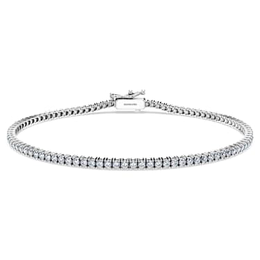 Eternity Tennis Armband, Im Labor gezüchtete Diamanten 1,5 ct tw, Runde Form, 18K Weißgold - Swarovski, 5726953