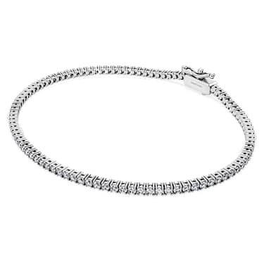 Eternity Tennis Armband, Im Labor gezüchtete Diamanten 1,5 ct tw, Runde Form, 18K Weißgold - Swarovski, 5726953