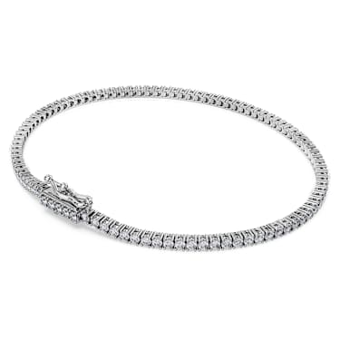 Eternity Tennis Armband, Im Labor gezüchtete Diamanten 1,5 ct tw, Runde Form, 18K Weißgold - Swarovski, 5726953
