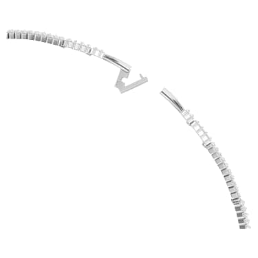 Ovratnica Matrix, Bagetni rez, Bela, Prevleka iz rodija - Swarovski, 5727039