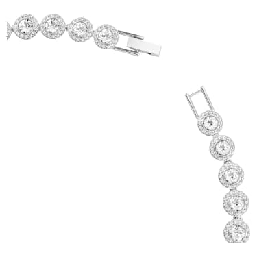 Tennisネックレス, ラウンドカット, ホワイト, ロジウム・プレーティング - Swarovski, 5727095