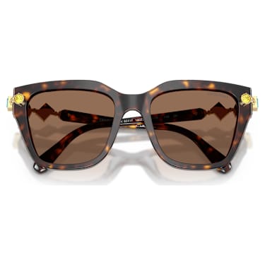 Solglasögon, Kvadratisk form, Brun - Swarovski, 5727200