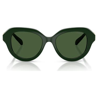 Sunglasses, Round shape, Green - Swarovski, 5727233