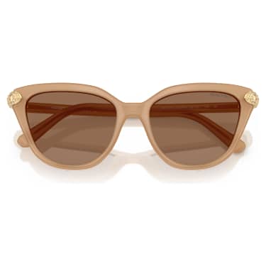 Sunglasses, Cat-Eye shape, Beige - Swarovski, 5727240
