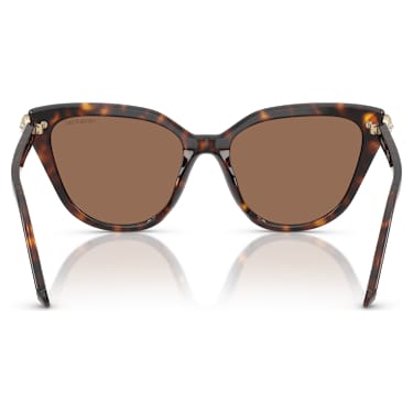 Sunglasses, Cat-eye shape, Brown - Swarovski, 5727240