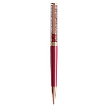 Crystalline ballpoint pen, Red, Pink lacquered, Rose gold-tone plated - Swarovski, 5728337