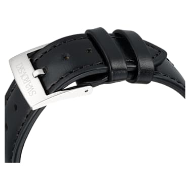 Dextera tachymetre 워치, 스위스 메이드, 레더 스트랩, 실버 톤, 스테인리스 스틸 - Swarovski, 5728378