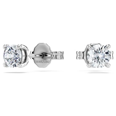 Uhančki Eternity, Laboratorijsko gojeni diamanti 0,5 ct tw, Okrogla oblika, Srebro Sterling - Swarovski, 5728555