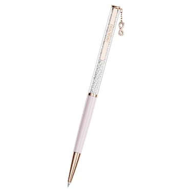 Crystalline Silk ballpoint pen, Infinity, Pink lacquered, Rose gold-tone plated - Swarovski, 5728731