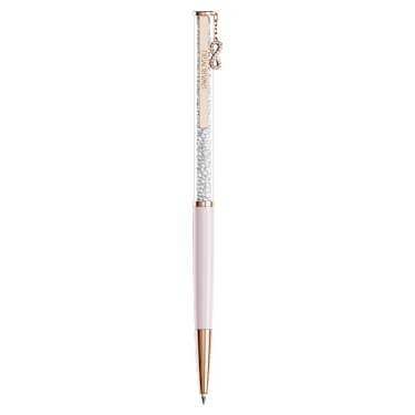 Crystalline Silk ballpoint pen, Infinity, Pink lacquered, Rose gold-tone plated - Swarovski, 5728731