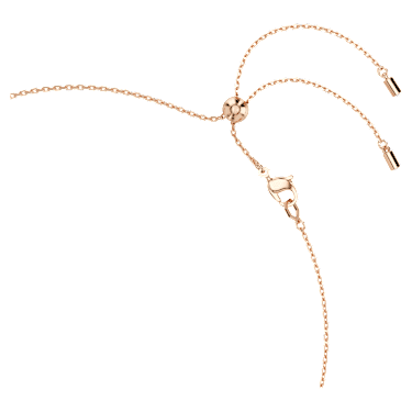 Constella Halskette, Kristallperle, Rundschliffe, Weiß, 18K Roségoldbeschichtet - Swarovski, 5729504