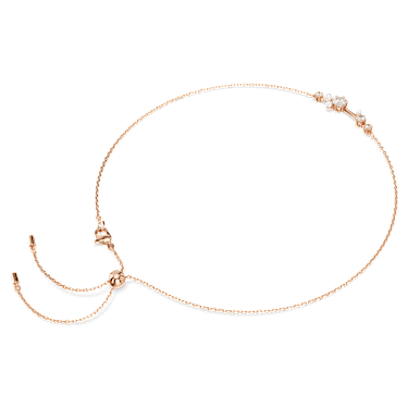 Constella 네크리스, 크리스털 펄, 라운드 컷, 화이트, 로즈골드 톤 플래팅 - Swarovski, 5729504