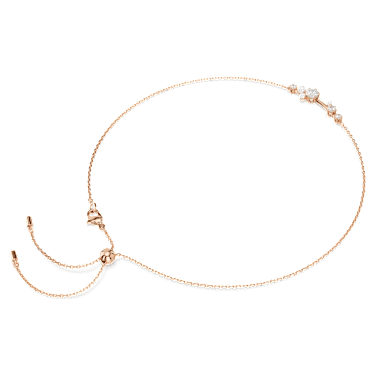 Naszyjnik Constella, Kryształowa perła, Szlify okrągłe, Biały, Wykończenie z 18-karatowego różowego złota - Swarovski, 5729504