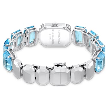 Watch, Octagon cut bracelet, Blue, Stainless steel - Swarovski, 5729722