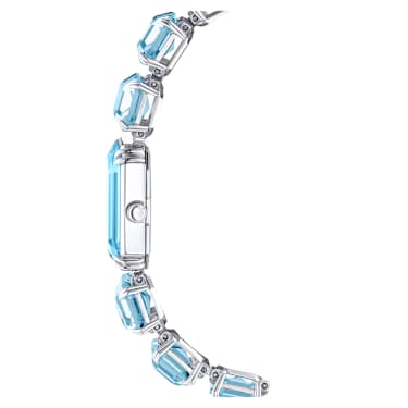 Watch, Octagon cut bracelet, Blue, Stainless steel - Swarovski, 5729722
