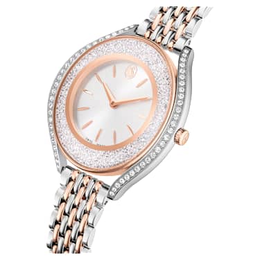 Crystalline aura Klocka, Tillverkad i Schweiz, Metallarmband, Roséguldston, Blandad metallfinish - Swarovski, 5730162