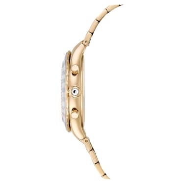 Octea chrono 워치, 스위스 메이드, 메탈 브레이슬릿, 골드 톤, 샴페인 골드 톤 피니시 - Swarovski, 5730194