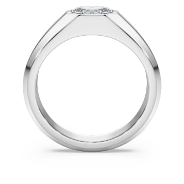 Octagon band ring, Lab-grown diamonds 1.0 ct tw, Octagon shape, 18K white gold - Swarovski, 5730218