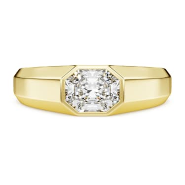 Obrączka Octagon, Diamenty laboratoryjne 1,0 karata, Kształt ośmiokątny, 18K żółte złoto - Swarovski, 5730224