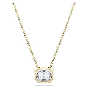 Eternity pendant, Lab-grown diamonds 1.0 ct tw, Octagon shape, 14K yellow gold - Swarovski, 5730453