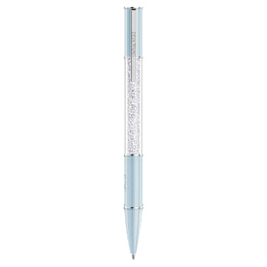 Crystalline Lustre SCS Exclusive ballpoint pen, Blue, Chrome plated - Swarovski, 5730493