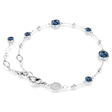 Imber Armband, Rundschliff, Blau, Rhodiniert - Swarovski, 5730679