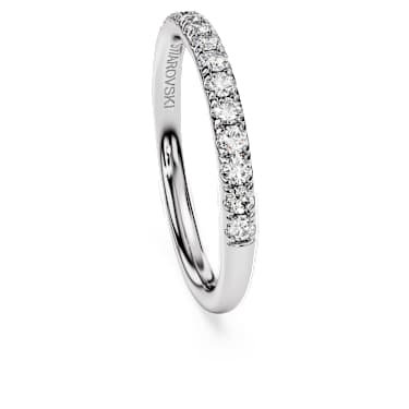 Eternity Bant yüzük, Laboratuvarda üretilmiş elmaslar 0,4 karat toplam ağırlık, Yuvarlak şekil, Saf gümüş - Swarovski, 5731062