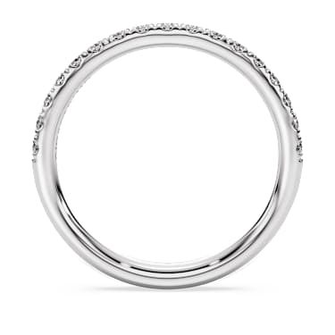 Eternity Bant yüzük, Laboratuvarda üretilmiş elmaslar 0,4 karat toplam ağırlık, Yuvarlak şekil, Saf gümüş - Swarovski, 5731062