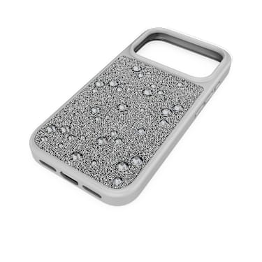 High スマートフォンケース, フラットバック・クリスタル, iPhone® 17 Pro, シルバー系 - Swarovski, 5731146