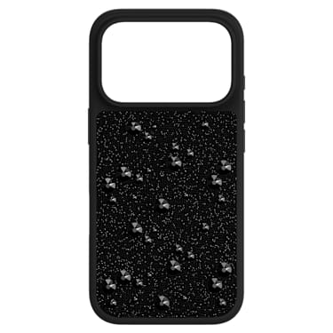Étui pour smartphone High, Cristaux Flat Back, iPhone® 17 Pro, Noir - Swarovski, 5731152