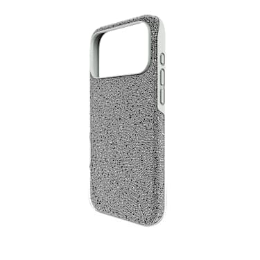 High smartphone case, iPhone® 17 Pro Max, Silver tone | Swarovski