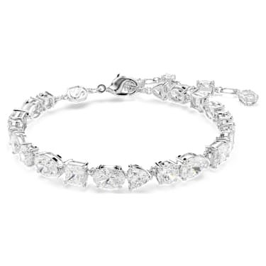Mesmera 手链, 混合切割, 白色, 镀铑 - Swarovski, 5731959