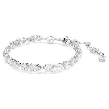 Mesmera 手链, 混合切割, 白色, 镀铑 - Swarovski, 5731959