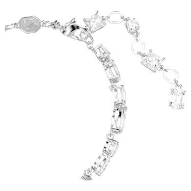 Mesmera 手链, 混合切割, 白色, 镀铑 - Swarovski, 5731959