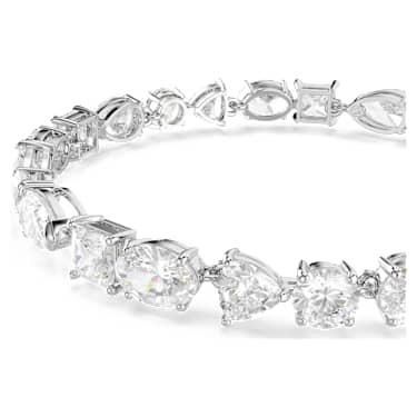 Mesmera 手链, 混合切割, 白色, 镀铑 - Swarovski, 5731959
