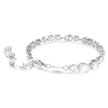 Mesmera 手链, 混合切割, 白色, 镀铑 - Swarovski, 5731959