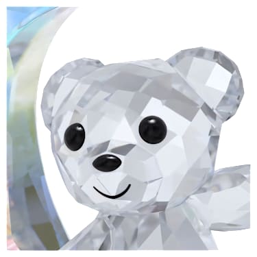 Ourson Kris Décoration Lune, Blanc - Swarovski, 5732106