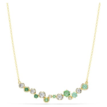 Constella ネックレス, ミックスカット, グリーン, 18Kゴールド