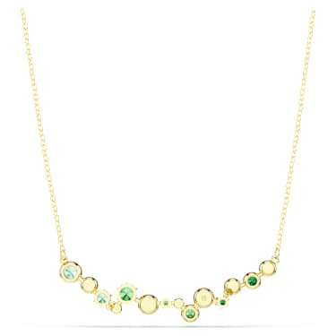 Constella Kolye, Karışık kesimler, Yeşil, Altın rengi kaplama - Swarovski, 5732247