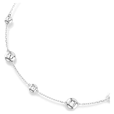 Una Angelic 項鏈, 圓形切割, 双面图案, 白色, 鍍白金色 - Swarovski, 5732275