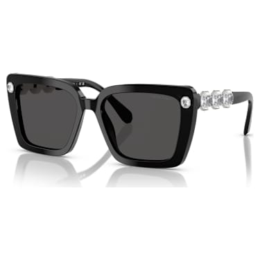 Sunglasses, Square shape, SK6032, Black - Swarovski, 5732335