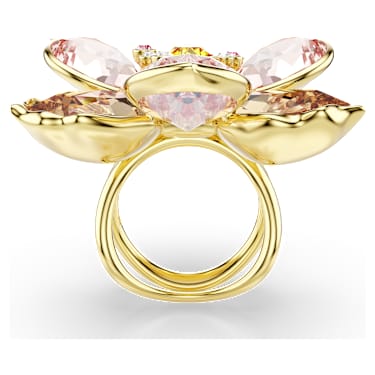 Bague avec motif Idyllia, Tailles variées, Fleur, Placage de ton or - Swarovski, 5732382