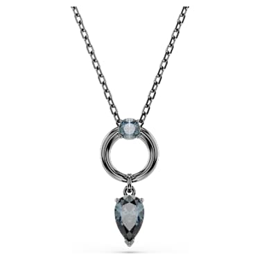 Mesmera 链坠, 混合切割, 灰色, 镀钌 - Swarovski, 5732491