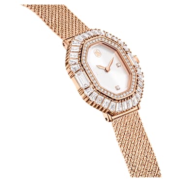 Reloj Matrix Octagon, Brazalete de metal, Tono oro rosa, Acabado tono oro rosa - Swarovski, 5732497